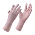 thumbnail image 2 of MMJ Ice Silk Sunscreen Gloves Breathable Thin for Outdoor Driving Against UV Touch Screen One Size 10.63x7.09in, 2 of 6