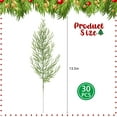 thumbnail image 2 of 60 Pcs Artificial Pine Branches- 13.5 Inch Plastic Faux Pine Leaves Picks- Fake Christmas Greenery Pine Sprigs for DIY Garland Wreath Christmas Party Home Garden Decoration, 2 of 5