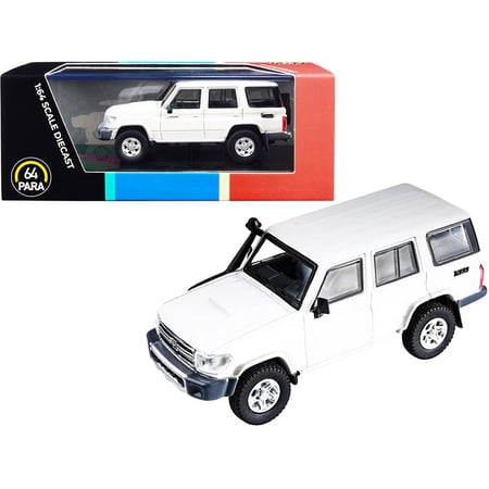 Toyota Land Cruiser 76 French Vanilla Pearl White 1 64 Diecast Model Car by Paragon