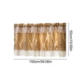 59.06x19.69 Inch Long Tier Curtains for Small Window Treatment, Short ...