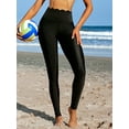 thumbnail image 1 of Beautyin Womens High Waisted Swimming Pants Solid Color Swim Pants Long Swim Leggings Board Shorts, 1 of 6