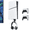 Black, variant on Wall Mount for PS5/PS5 Slim/PS5 Pro Console, Heavy-Duty Steel Bracket for All PS5 Models(Digital and Disc),Sturdy and Not Fall Off,+1Controller Headphone Holder,White