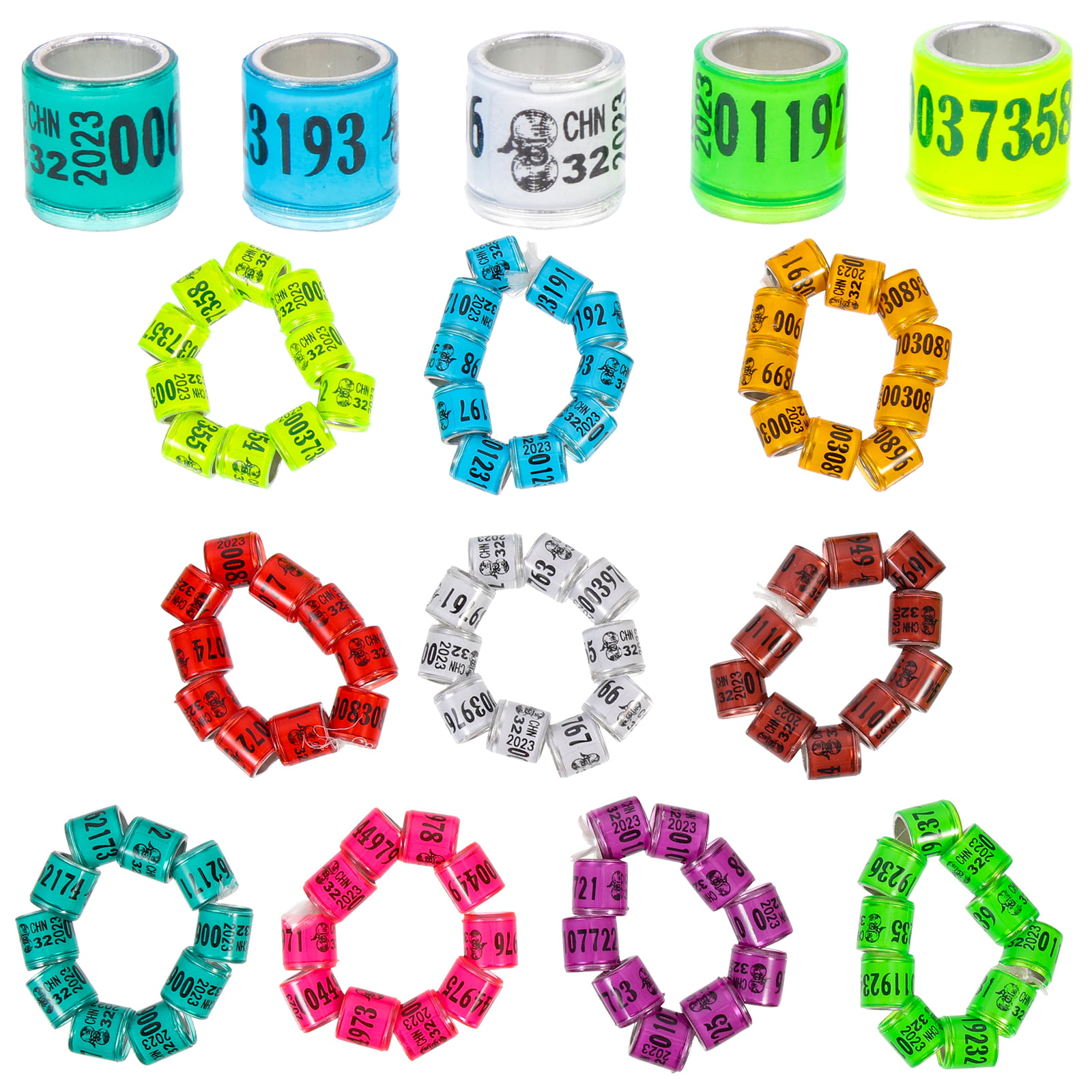 Generic Training Accessories 100Pc 2024 Aluminum Pigeon Foot Ring with  Number Letter Bird Leg Sign Rings Fly Race Identification Circle Pilgrims :  Amazon.in: Pet Supplies