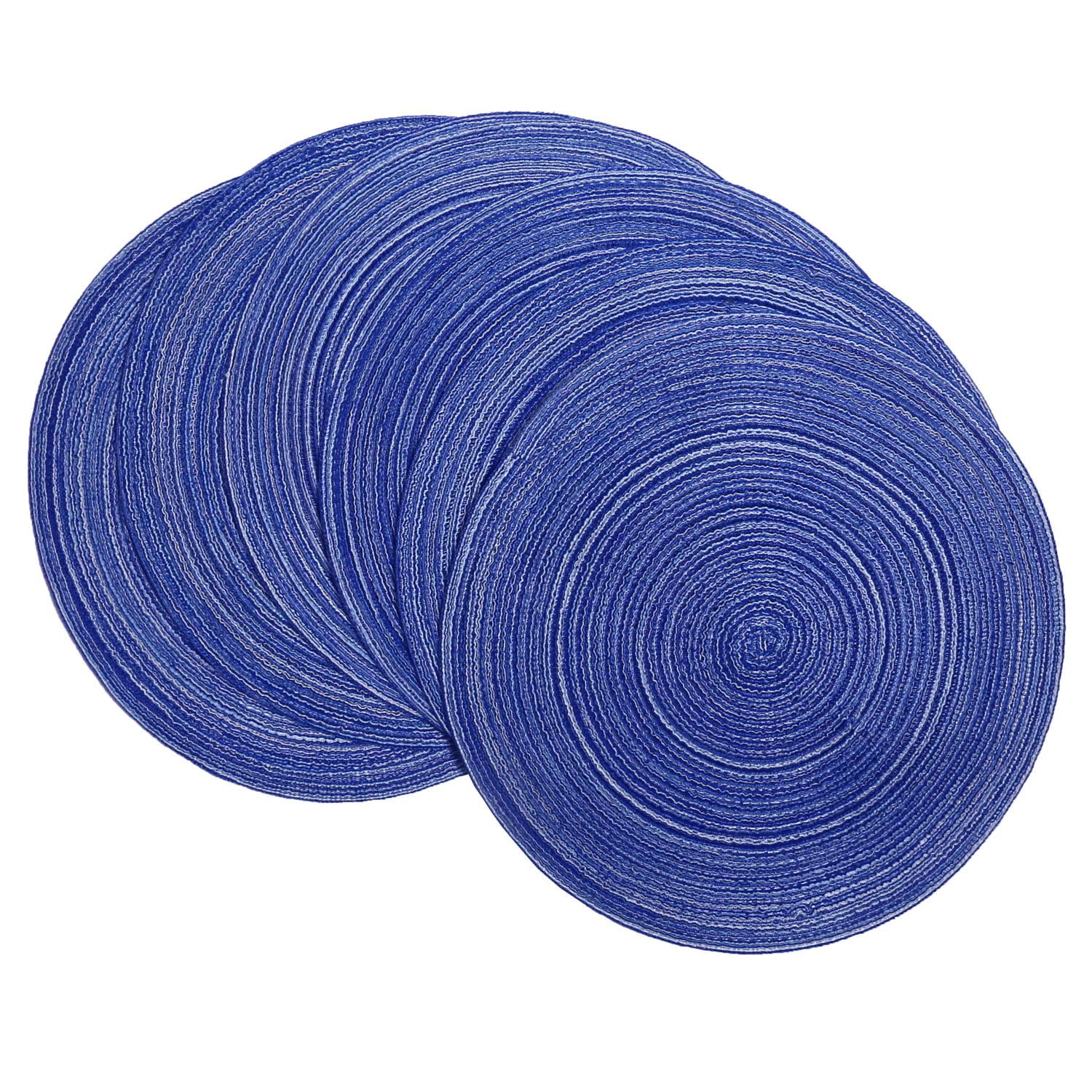 Coolmade Round Rop Cotton Braided Table Place Mats Braided Coaster Placemas NonSlip Table Mats