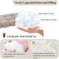 thumbnail image 2 of HONEY HOME Outdoor Bench Cushion, 60x20x4 Inch, Tufted Waterproof Swing Cushions with Ties for Patio Bench Window, 2 of 7