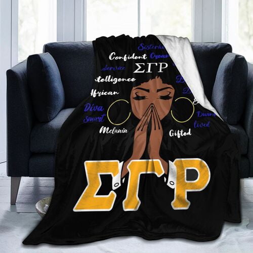 Sigma Gamma Rho Blanket Sigma Gamma Rho Sorority Paraphernalia Gifts for Women Lightweight Flannel Throw Blankets 1922 Poodle Gifts