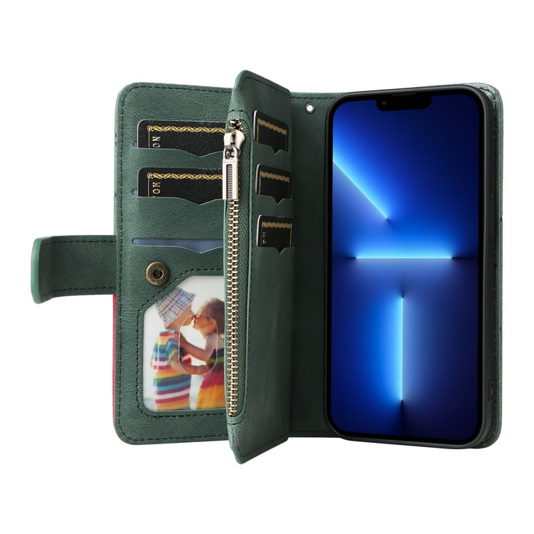 Designer Wallet Case Compatible with iPhone 14 Pro Max,Luxury Card