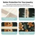 thumbnail image 3 of Gingerbread man Travel Portable Square Jewelry Box for Rings, Earrings, Necklaces, Bracelets - Girls and Women, 3 of 6