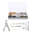 thumbnail image 1 of Shisuyan Rivets en Laiton Argent 360 Pcs 13.00X6.00X1.50Cm, 1 of 8