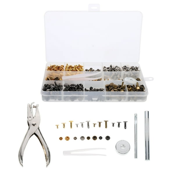 Rivets Metal Studs Double Rivet Tubular Brass Cap Stirrup Fixing Spike