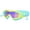 Blue+Yellow Rim, variant on Moclever Kids Swim Goggles with Ear Plugs, Wide View Pool Swimming Goggles for Boys Girls Aged 3-16 Years Old, Pink+Blue Rim