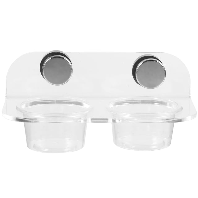 BRIGHTFUFU Juego de taza de alimentación magnética para reptiles, alimentador de Gecko, repisa, tazas de agua y comida, plato, cuenco para araña lagarto, 1 Juego