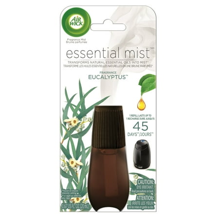 Air Defense Mist (2 pack) Air Wick Essential Mist Fragrance Oil Diffuser Refill, Eucalyptus, Air Freshener ()