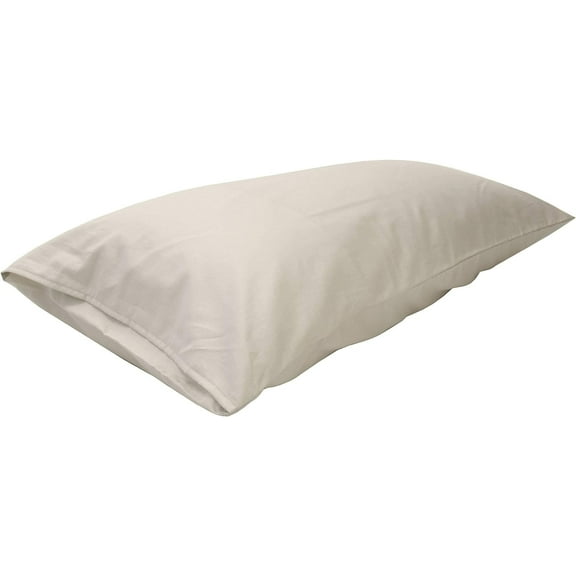 Kapok Pillow, Eco-Friendly Natural Organic Cotton Fabric Luxurious Sleeping Pillow Case with Zipper, Made in USA - 20" x 36"