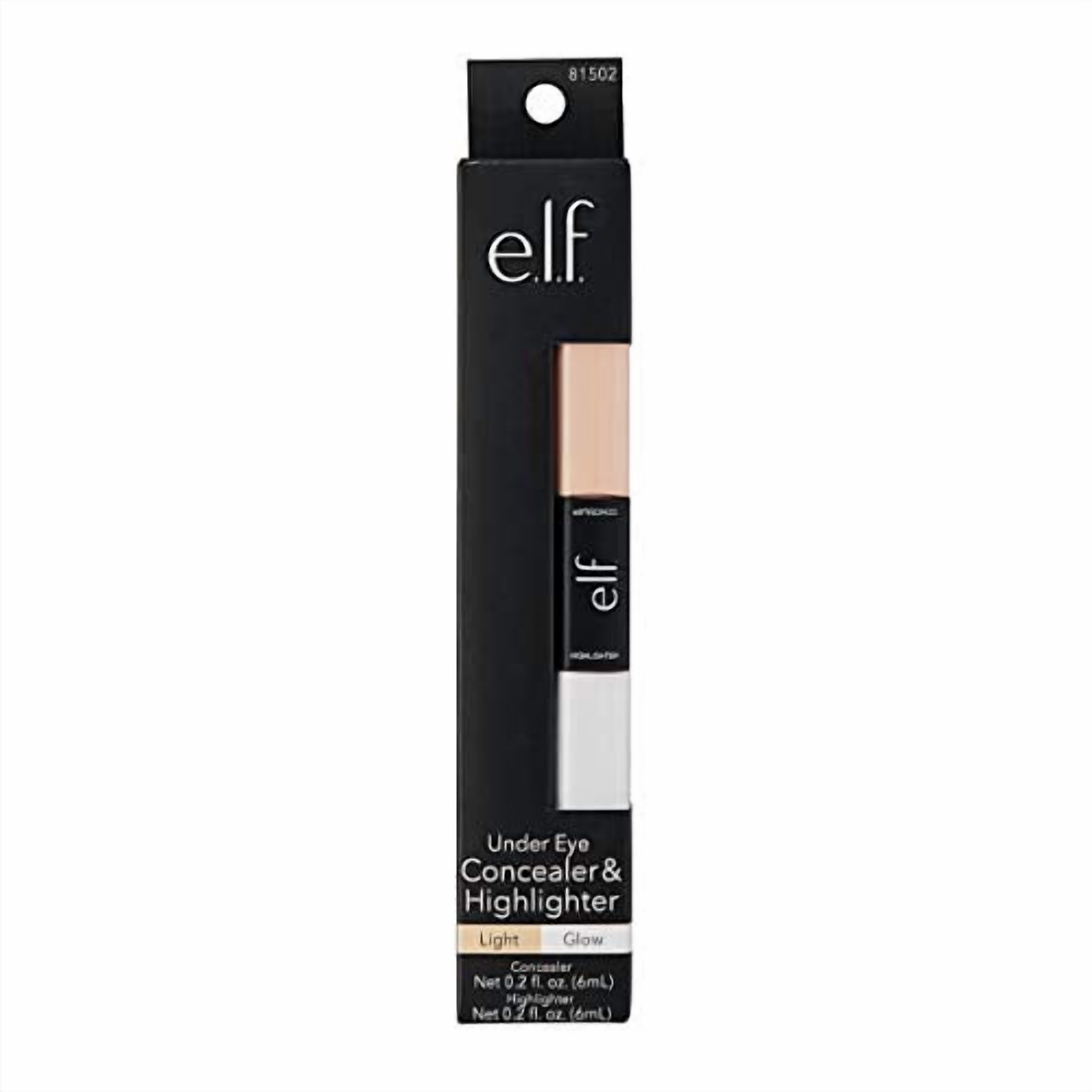 e.l.f. Under Eye Concealer & Highlighter, Light/Glow