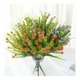 thumbnail image 3 of Planta verde artificial Ramo de rosas Flor de plástico artificial Maceta para exteriores Planta decorativa Planta verde artificial Flor de rosa (rojo (4 piezas) ER, 3 of 3