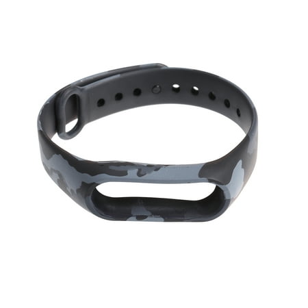 Watchband Armband Printing Wristband Bracelet Strap Vervanging Smartband for Xiaomi 2 Band (Camouflage Gray)