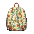 thumbnail image 2 of Floral and Bee Students Backpack - Rustic Yellow Sunflower and Butterfly Pattern with Vintage Farmhouse Style, Lightweight Waterproof School Bag for Students, 2 of 4