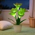 thumbnail image 3 of Artificial Lily Fower Lamp - Artificial Potted Flower Light, Christmas Birthday Gifts for Women Wife Girlfriend Mom Anniversary Bedroom Bar Coffee Shop Night Light Lamp Home Decor, 3 of 15