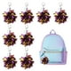 thumbnail image 1 of Uxcell 20 Pcs Llaveros Pom Pom de Animación Regalo Encanto Llavero de Plástico a Granel para Navidad Púrpura Tono Dorado, 1 of 6