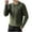 Army Green, variant on Qulqfy Green Men Sweaters Buttons Casual Pullover Ribbed Knit Long Sleeve Fall Fashion Winter Lapel Collar Sweater Golf Shirts for Men XL