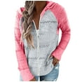 thumbnail image 2 of CAICJ98 Womens Cardigan Sweaters Women's Open Front Casual Knit Cardigan Classic Long Sleeve Sweater Coat Pink,M, 2 of 4