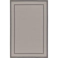 thumbnail image 2 of Unique Loom Extérieur Frontière Solide Tapis Tonal 5' 3 x 8' Rectangle Gris/gris Foncé, 2 of 4
