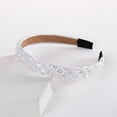 thumbnail image 2 of UJNDER Women's Elegant Rhinestone Fashion Hairband for Daily Wear and Parties Headbands for Women,White_004,One Size, 2 of 4
