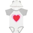 thumbnail image 3 of Inktastic Valentine Red Heart with Dots Boys or Girls Baby Bodysuit, 3 of 5