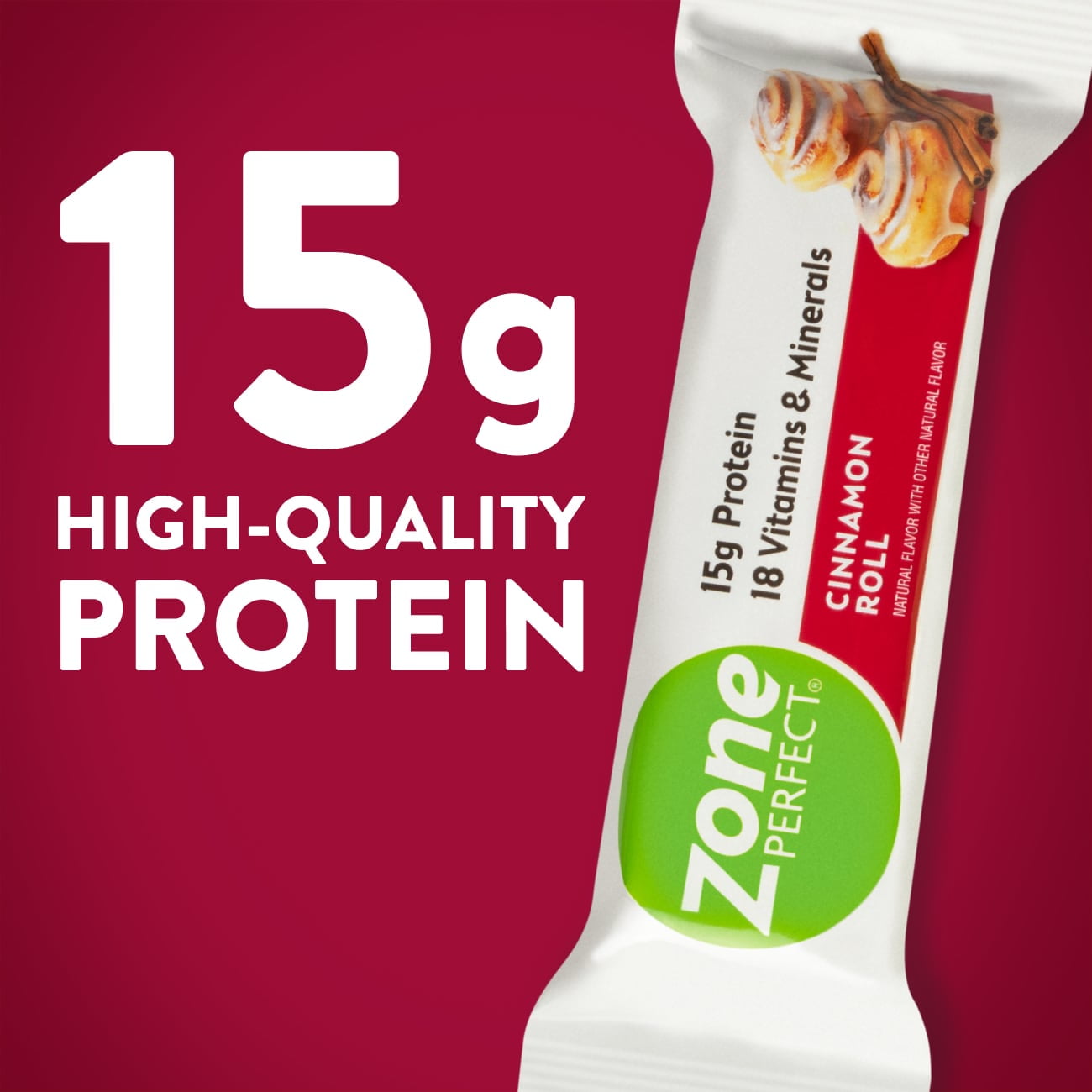 ZonePerfect Protein Bars | Cinnamon Roll | 6 Bars