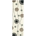thumbnail image 3 of SAFAVIEH Soho Capri Abstract Wool Runner Rug, Ivory/Grey, 2'6" x 8', 3 of 10