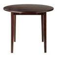 thumbnail image 6 of Maklaine 36" Round Drop Leaf Solid Wood Dining Table in Walnut, 6 of 11