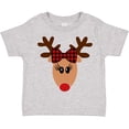 thumbnail image 3 of Inktastic Cute Girl Reindeer with Buffalo Plaid Bow Boys or Girls Toddler T-Shirt, 3 of 5