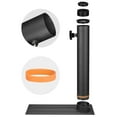 thumbnail image 6 of Yescom EZ GO 30ft Telescopic Flag Pole Kit Wheel Tire Mount Stand Upgrade Rotating Lock Outdoor Camper RV Tailgate Black, 6 of 9