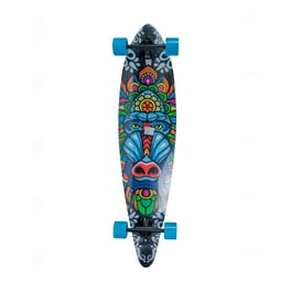 Patineta Longboard Catrina tipo speedboard diseño guerrero lobo