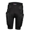Protective Shorts Hip Legs Protection for Motorcycle Snowboard Sport Open - Black, L