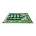 thumbnail image 2 of Ahgly Company Machine Washable Indoor Rectangle Persian Turquoise Blue Traditional Area Rugs, 5' x 7', 2 of 4