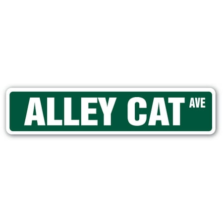 ALLEY CAT Street Sign cat breed feline kitty kitten | Indoor/Outdoor | 24" Wide