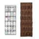 thumbnail image 4 of Organizador de Zapatos de 24 Bolsillos Colgando sobre Puerta Estante de Almacenamiento Ahorro de Espacio , marrón perfecl Organizador para colgar en la puerta, 4 of 8