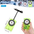 thumbnail image 2 of Uxcell Orienteering Compass, 2 Pack Navigation Hiking Compasses for Map Reading Survival Outdoor Exploring Green, 2 of 7