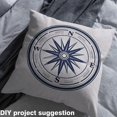 thumbnail image 2 of jejeloiu Compass Print Fabric by the Yard 5 Yards, Navy Gray Home Decor Fabric by the Yard, Nautical Sewing Fabric, Breathable Home Decor, 2 of 6
