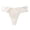 White, variant on Women's Solid Color Seamless Comfortable Breathable Lace Triangle Briefs Women's Bikini Panties M