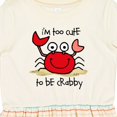 thumbnail image 4 of Inktastic Too Cute Crab Girls Toddler Dress, 4 of 5