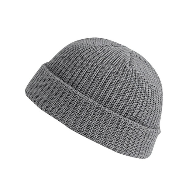 Winter Hats for Women Beanie Hats for Men Unisex Fashion Warm Winter Casual Knitted  Hat Solid Color All-match Thick Hat 