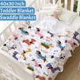 thumbnail image 5 of Dachshund Dogs Baby Blanket Gifts Cozy Soft Swaddle Blanket Boys, Girls, Infant, Newborn Receiving Blankets Christmas Birthday Gifts 40"x30" (Toddler) for Pets, 5 of 6
