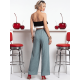 thumbnail image 3 of Pantalón Palazzo para Mujer Pantalón Holgado de Cintura Elástica con Jareta, 3 of 5