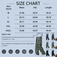 thumbnail image 3 of Men’s Loose Fit Cargo Pants with Multi-Pocket Design Drawstring Waist Straight Leg Casual Trousers for Daily Wear Outdoor Activities, 3 of 4
