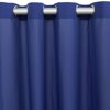 Jordan Manufacturing 54" x 84" Admiral Navy Solid Grommet Semi-sheer Outdoor Curtain Panel