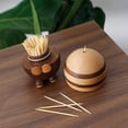 thumbnail image 5 of Cartucho de palillo de dientes de abeja creativo, regalo de madera, Cartucho de palillo de dientes para el hogar, artesanías de dibujos animados, decoración creativa de mesa, 5 of 5