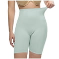 thumbnail image 2 of Lenpel Shorts for Women Under Dress Seamless High Waisted Butt Lifting Knee Length Yoga Workout Leggings Running Biker Shorts, 2 of 5